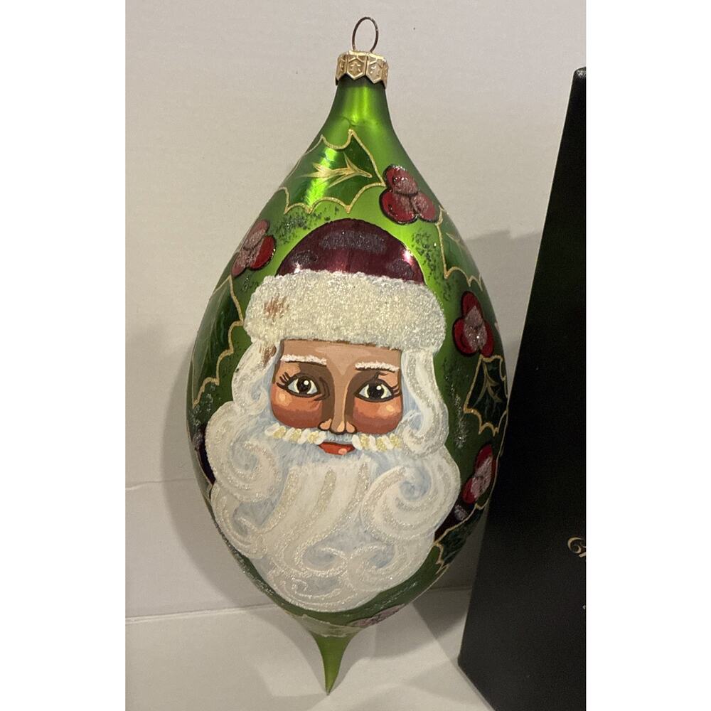 CHRISTOPHER RADKO 1997‎ REGENCY SANTA TEARDROP ORNAMENT 97-SP-24 LT EDITION